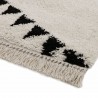 Tapis berbère ivoire et noir